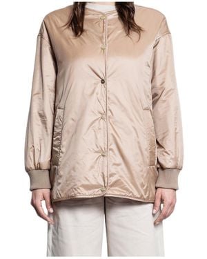 Max Mara Long-Sleeved Cotton Clothes - Natural