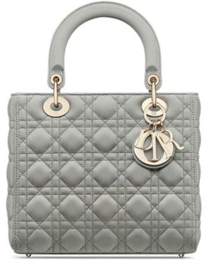 Dior Medium Lady Bag - Gray