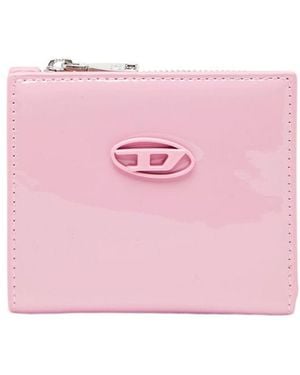 DIESEL Play Zip Bifold Wallet - Pink