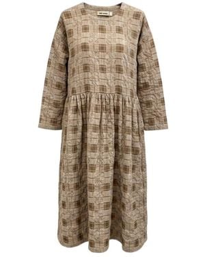 Uma Wang Round-Neck Dress - Natural