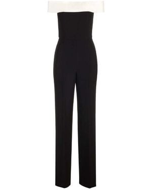 Roland Mouret Strapless Stretch Jumpsuit - Black