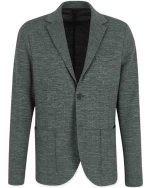 Harris Wharf London Long-Sleeved Suit Jacket - Green