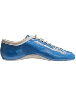 Dries Van Noten Round-Toe Trainers - Blue