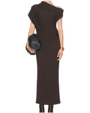 STAUD Off Shoulder Dress - Black