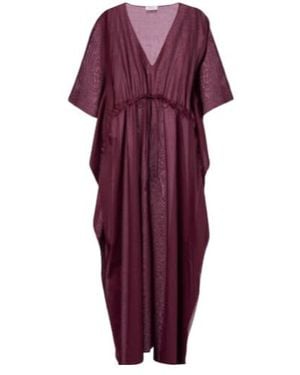 Eres Voilier Cotton Kaftan - Purple
