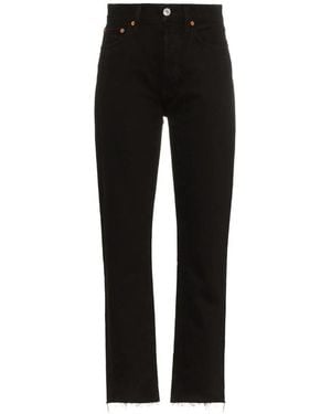 RE/DONE 70S Stove Pipe Jeans - Black