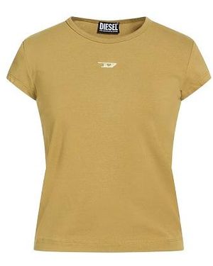 DIESEL Minimalist Short Sleeve T-Shirt - Yellow