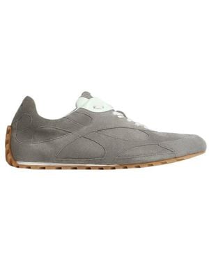 Bottega Veneta Lace-Up Sneakers - Gray