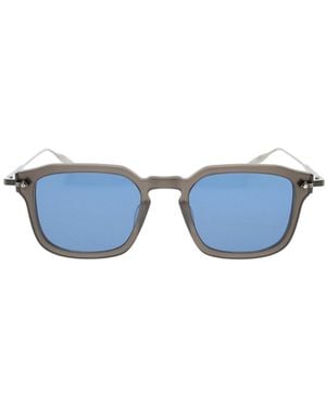 Barton Perreira Nolan Sqaure Frame Sunglasses - Blue