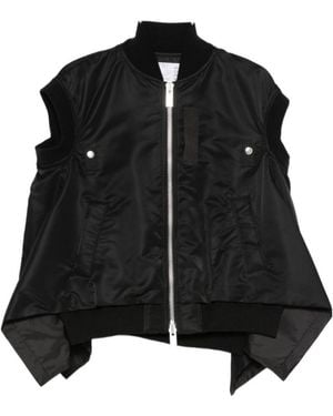 Sacai Nylon Twill Vest - Blue