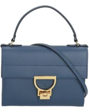 Coccinelle Mini Arlettis Leather Tote Bag - Blue