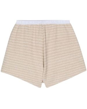 Balmain Elastic Waist Shorts - Natural