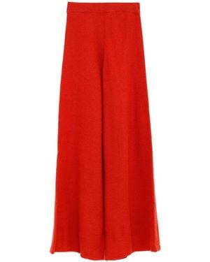 Baserange Knitted Trousers - Red