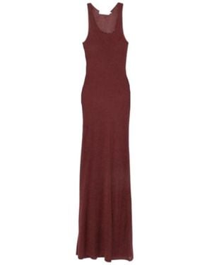 AYA MUSE Round-Neck Long Dress - Purple