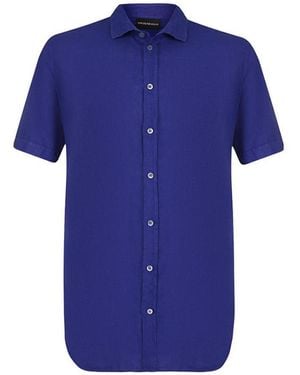 Armani Collezioni Logo Shirt - Blue