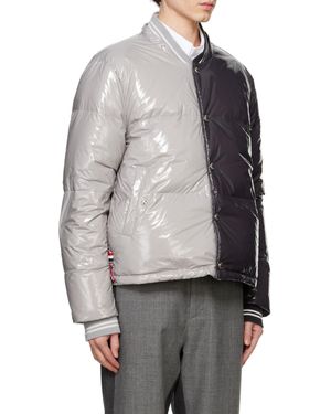 Thom Browne Two-Tone Puffer Jacket - Gray