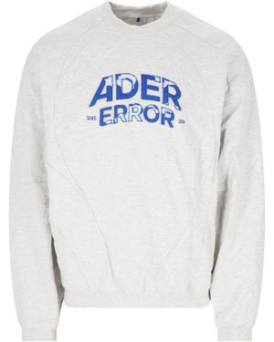 Adererror Logo Round-Necked Jumper - Grey
