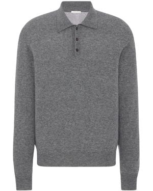 The Row Cashmere Polo Shirt - Grey