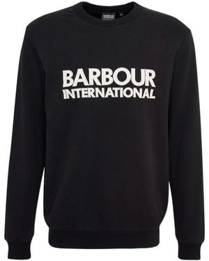 Barbour Crew Neck Logo Sweatshirt - Black