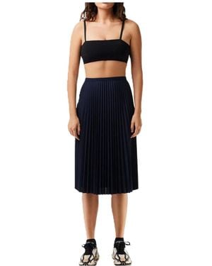 Lacoste Midi Pleated Skirt - Blue