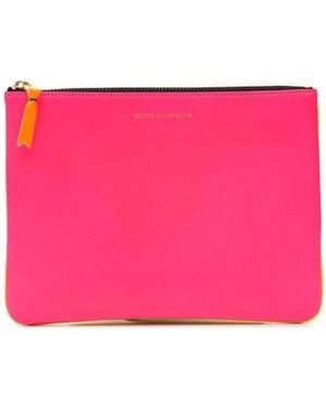 Comme des Garçons Logo Wallet - Pink