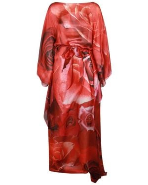 Roberto Cavalli Midi Dress - Red