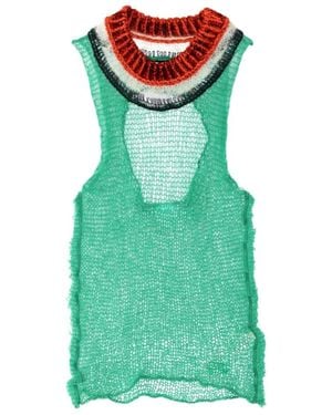 Marni Cut-Out Retro Top - Green