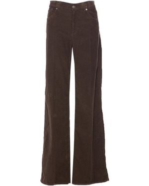 Dondup Amber Wide-Leg Trousers - Brown