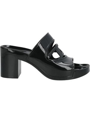 DIESEL Simple Rubber Slippers - Black