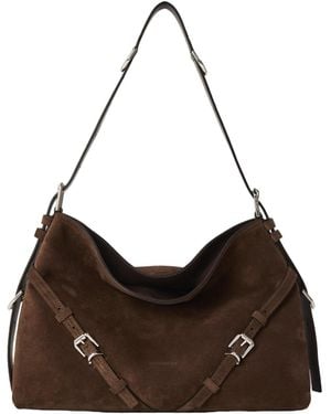 Givenchy Suede Shoulder Bag - Brown