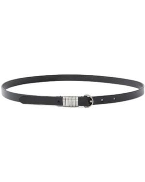 Pinko Logo-Plaque Buckle Belt - White