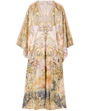 CAMILLA Kaftan Maxi Dress - Natural