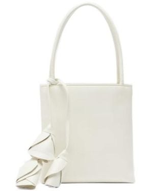 Magda Butrym Julia Small Leather Shoulder Bag - White
