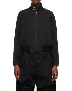 we11done Logo Zipper Casual Jacket - Black