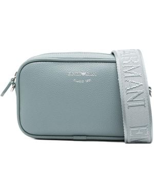 Emporio Armani Mini Logo-Strap Shoulder Bag - Blue
