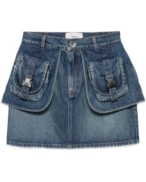 Coperni Denim Cargo Skirt - Blue