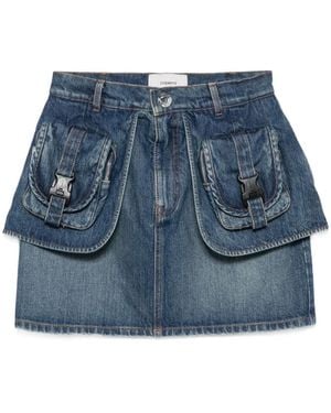 Coperni Denim Cargo Skirt - Blue