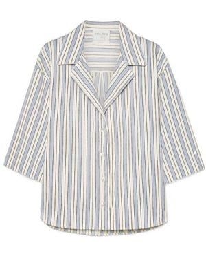 forte_forte Striped Shirt - Grey