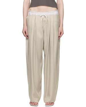 Alexander Wang Lapel Belt Pants - Natural