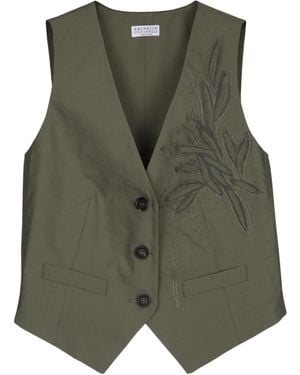 Brunello Cucinelli Vest - Green