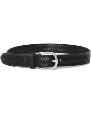 Orciani Perforated Buckle Belt - White