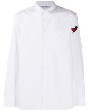 Neil Barrett Long-Sleeved Lapel Shirt - White
