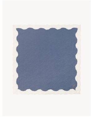 Chloé Scalloped-Edge Silk Scarf - Purple