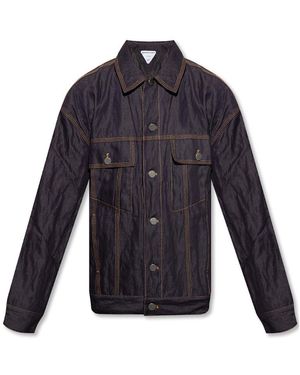 Bottega Veneta Buttoned Denim Jacket - Blue
