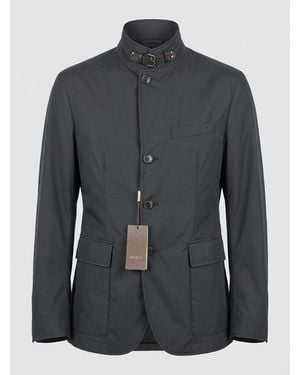 Gucci Logo Casual Jacket - Black