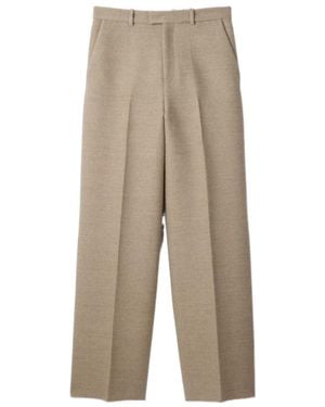 Jacquemus Pressed-Crease Wide-Leg Pants - Natural