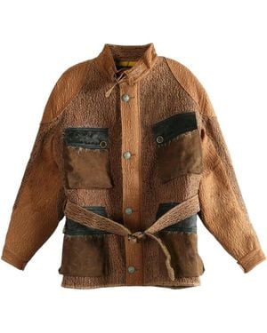 Commun's Belted Jacket - Brown