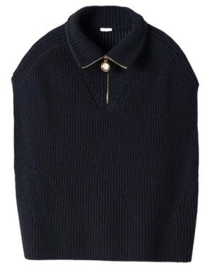JOSEPH Raffet Half-Zip Sweater - Blue