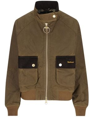Barbour Long-Sleeve Zip-Up Jacket - Brown