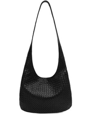 Bottega Veneta Large Veneto Shoulder Bag - Black